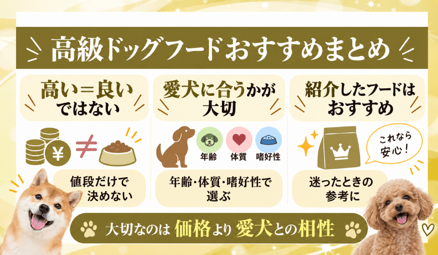高級ドッグフードまとめ