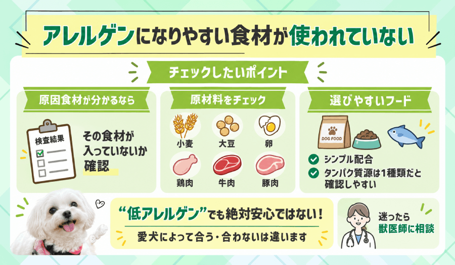 アレルゲンになりやすい食材
