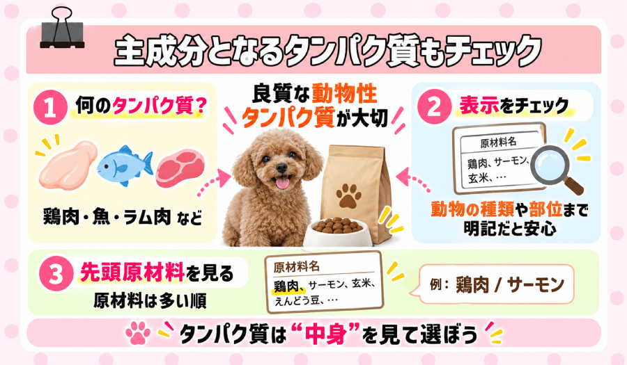 主成分となるタンパク質
