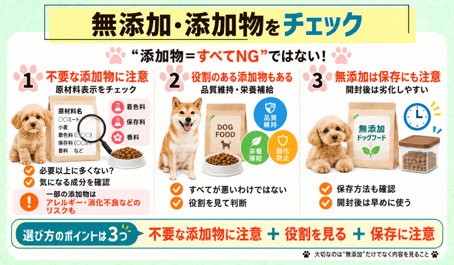 無添加をチェック