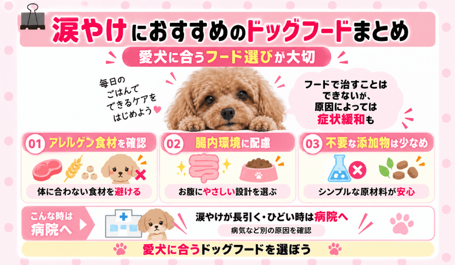 涙やけにおすすめのドッグフードまとめ