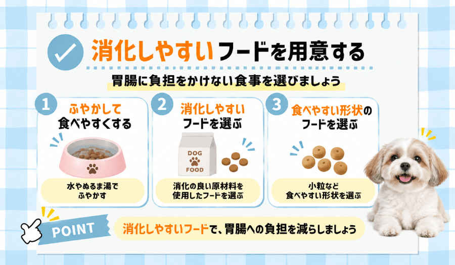 消化しやすいフード