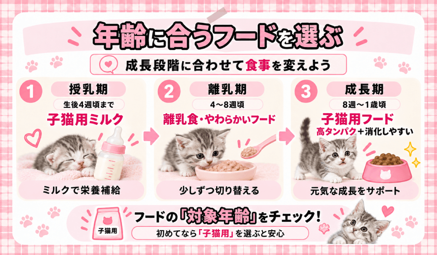 年齢に合うフード