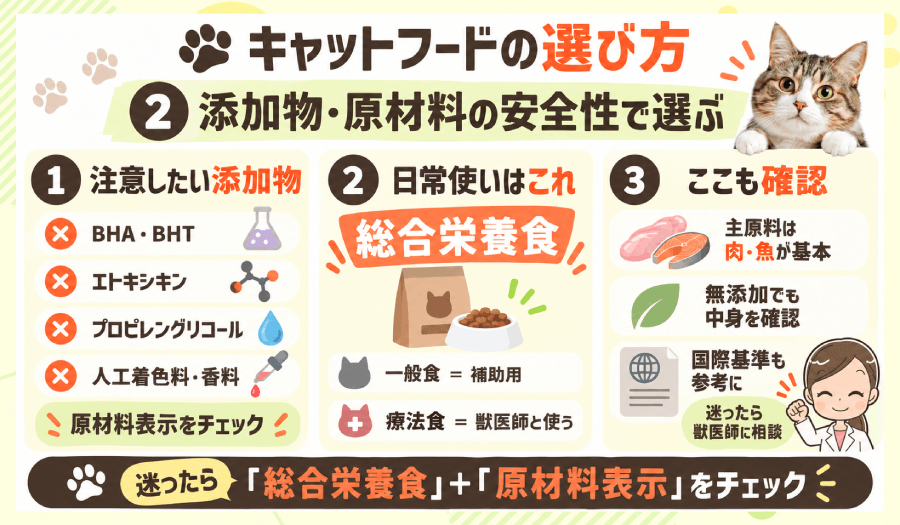 添加物・原材料の安全性