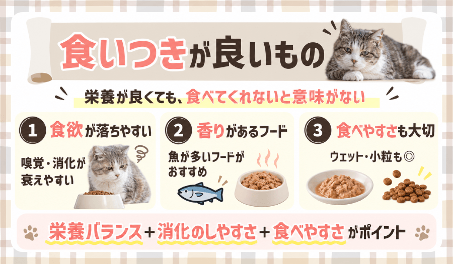 食いつきが良い