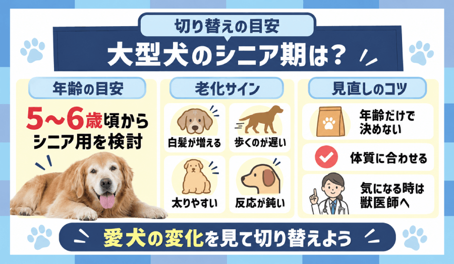 大型犬のシニア期