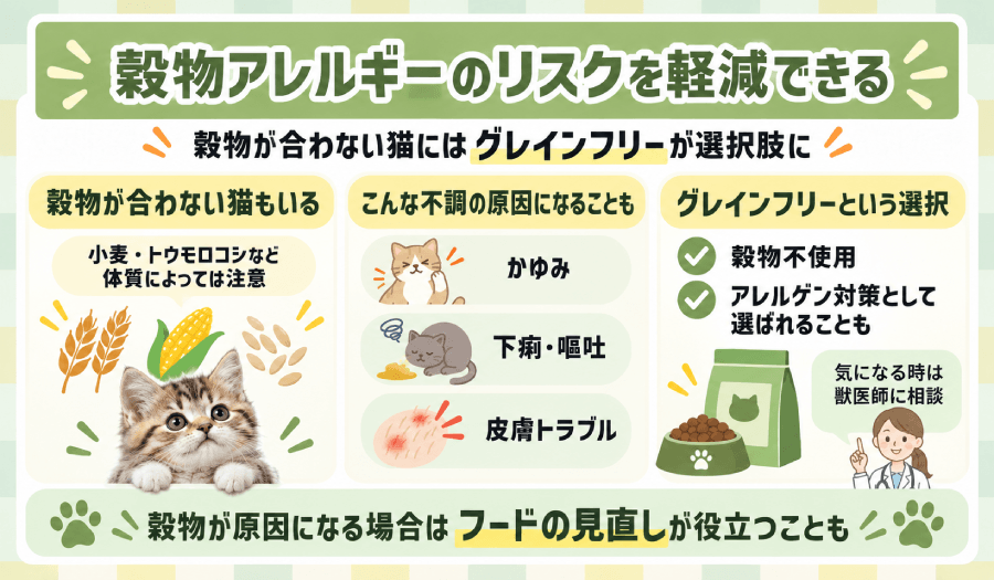 穀物アレルギーのリスク