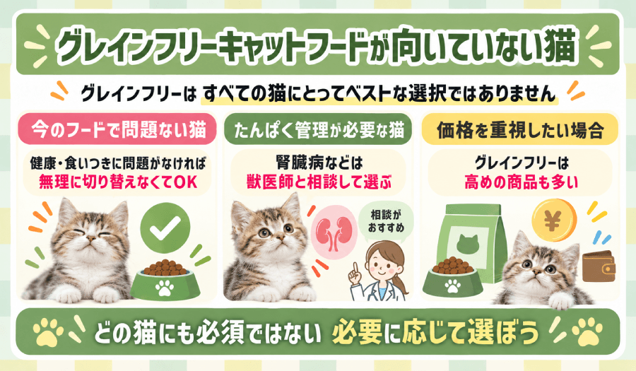 グレインフリーが向いていない
